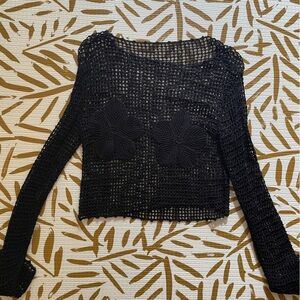 Realisation Par crochet flower top XS